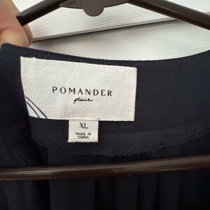 Tuckernuck Deep navy Finley Flutter Sleeve dress